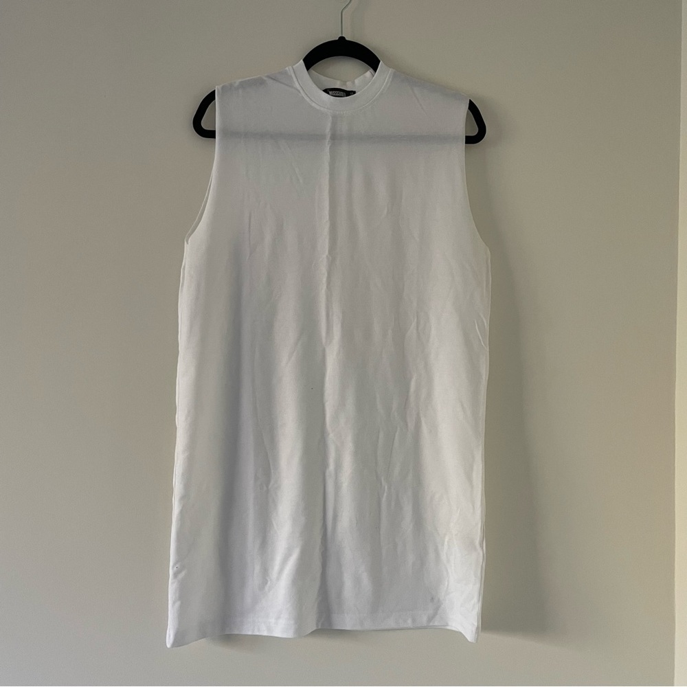 Missguided white t shirt dress
